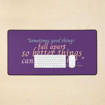 Marilyn Monroe Sometimes Good Things Fall Apart So Better Things Can Fall Together. | Best Broken Heart Quotes Mouse Pad Official Illenium Merch