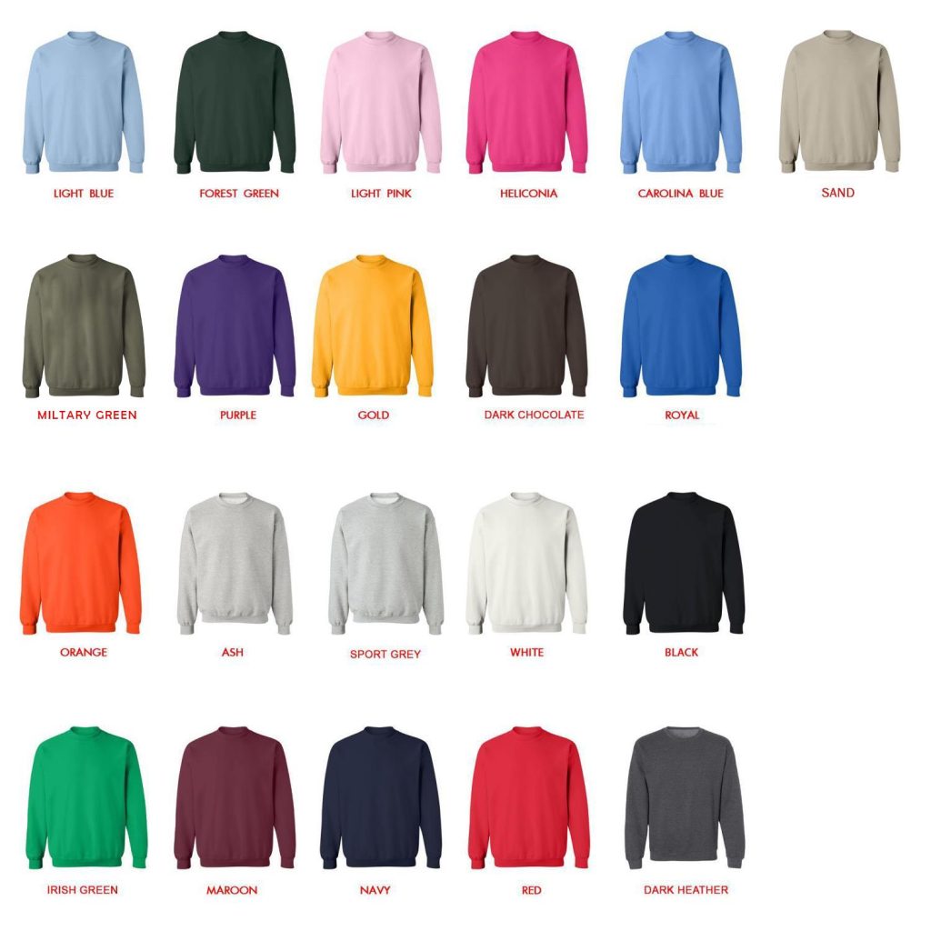 sweatshirt color chart - Illenium Store